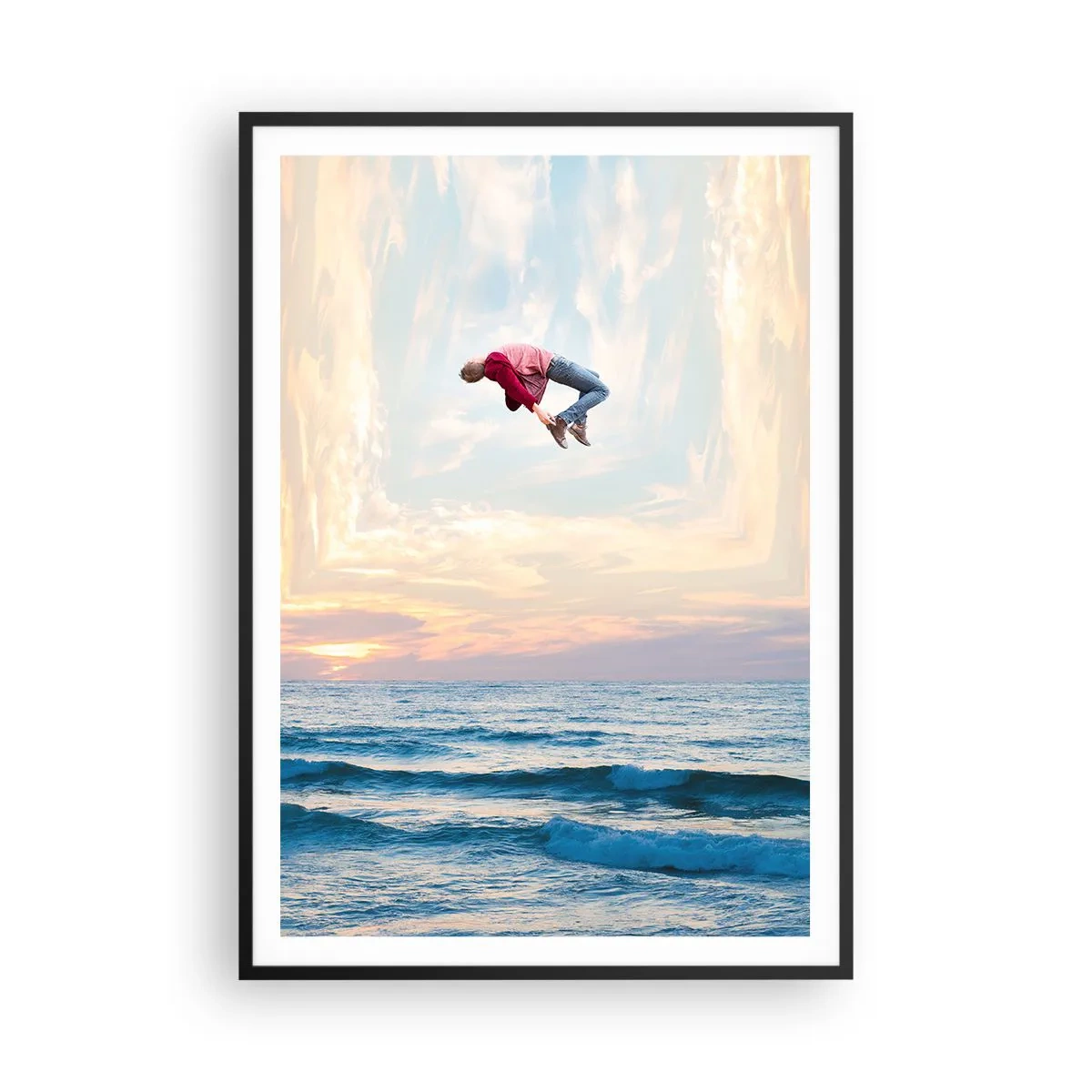 Poster în ramă neagră - Spre o altă dimensiune - 70x100 cm