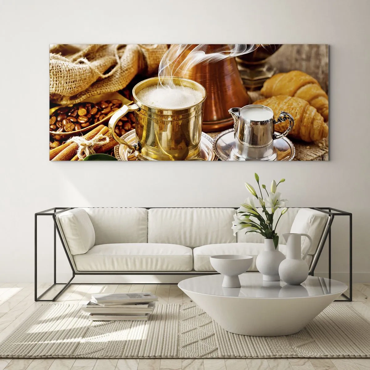 Tablou pe sticlă - O zi bună! - 100x40 cm