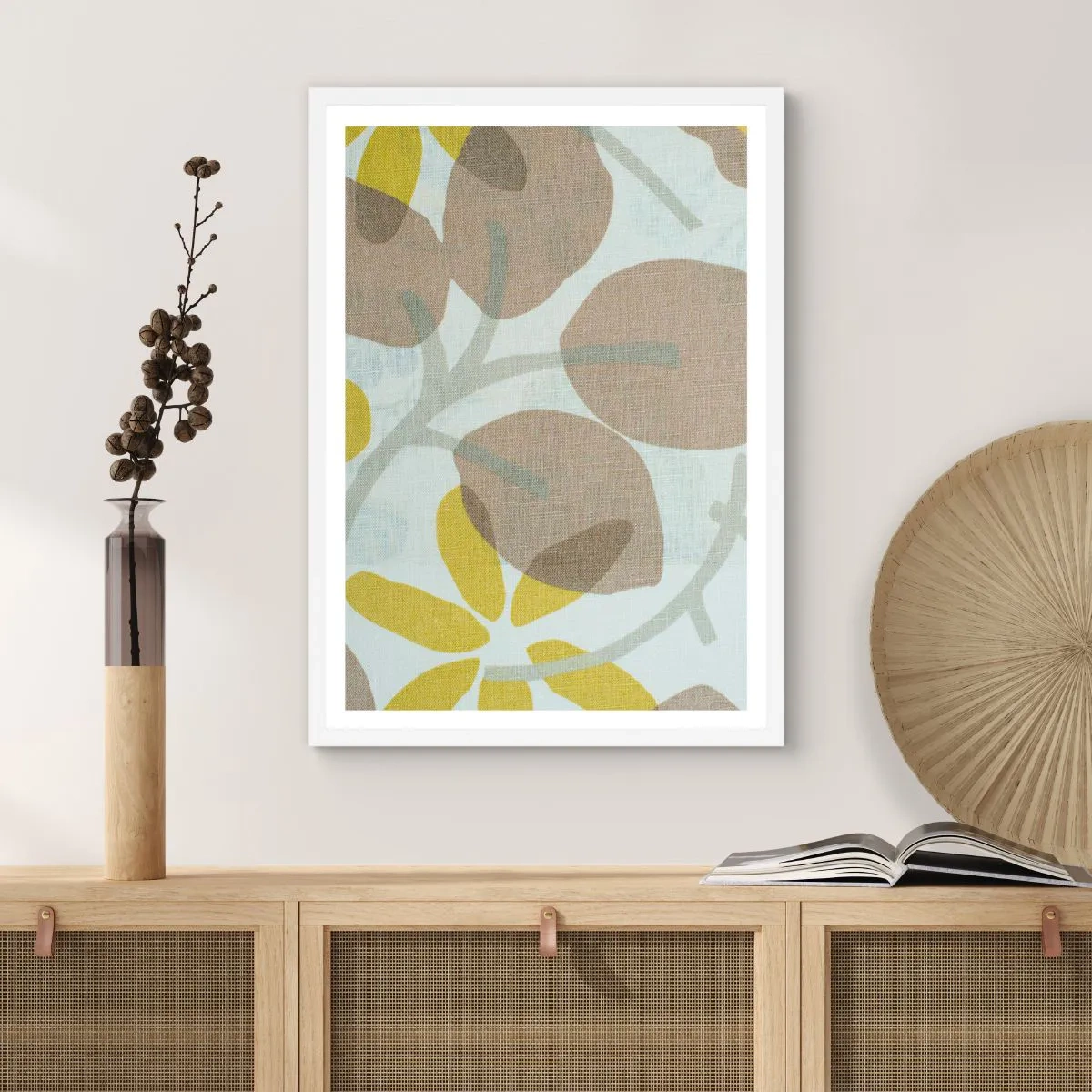 Poster în ramă albă - Compoziție în plin soare - 50x70 cm