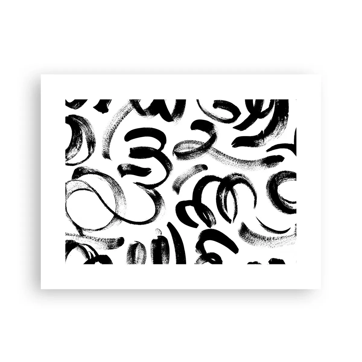 Poster - Negru pe alb - 40x30 cm