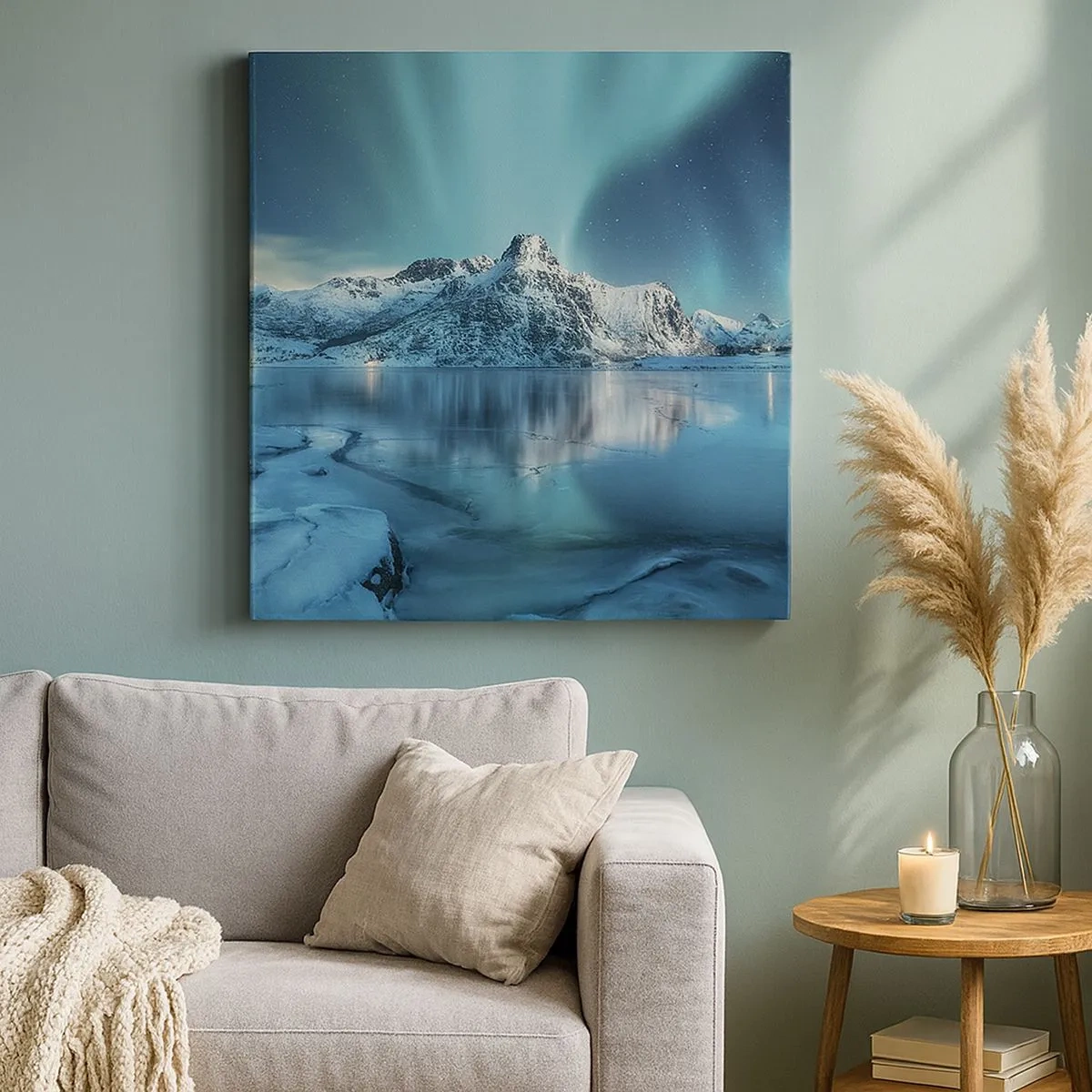 Tablou pe pânză - Noaptea de lumină - 30x30 cm