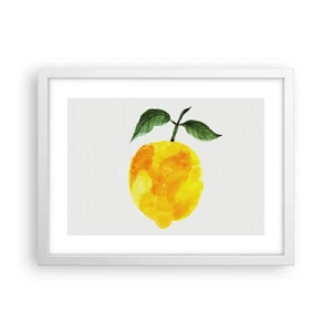 Poster în ramă albă - Cum să simțiți gustul soarelui - 40x30 cm