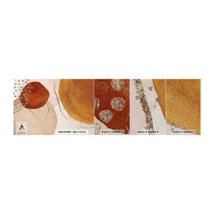 Mostră tapet Premium Sand - Rotunjime și mișcare - Abstracția, Bucată, Model modern - 100x30 cm