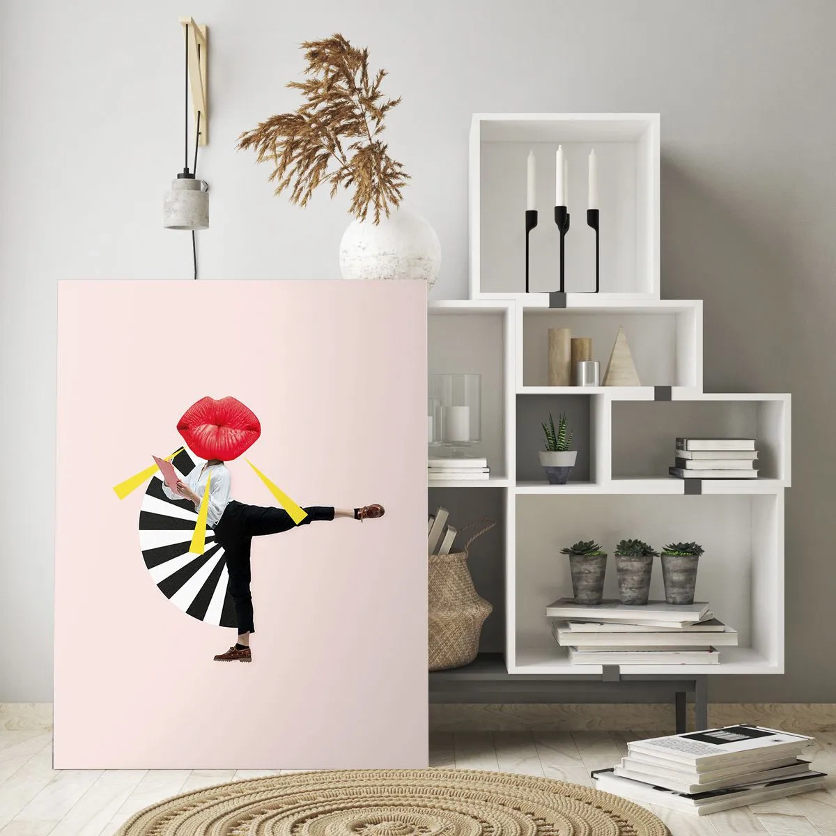 Tablou pe sticlă - Artă pop suprarealistă - 80x120 cm