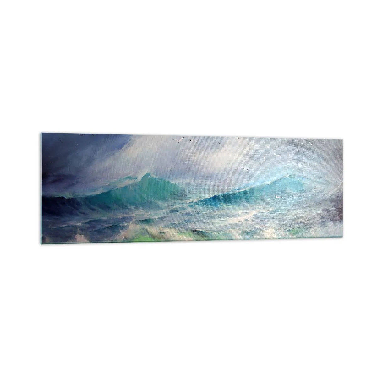 Tablou pe sticlă - Vârtejul a gemut de triumf... - 160x50 cm