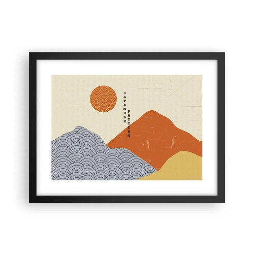 Poster în ramă neagră - În stil japonez - 40x30 cm
