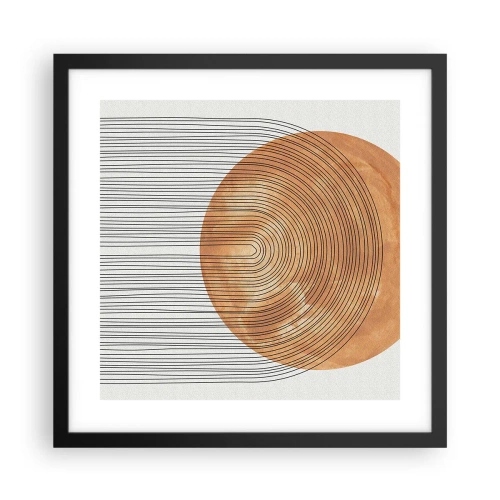Poster în ramă neagră - Compoziția solară - 40x40 cm