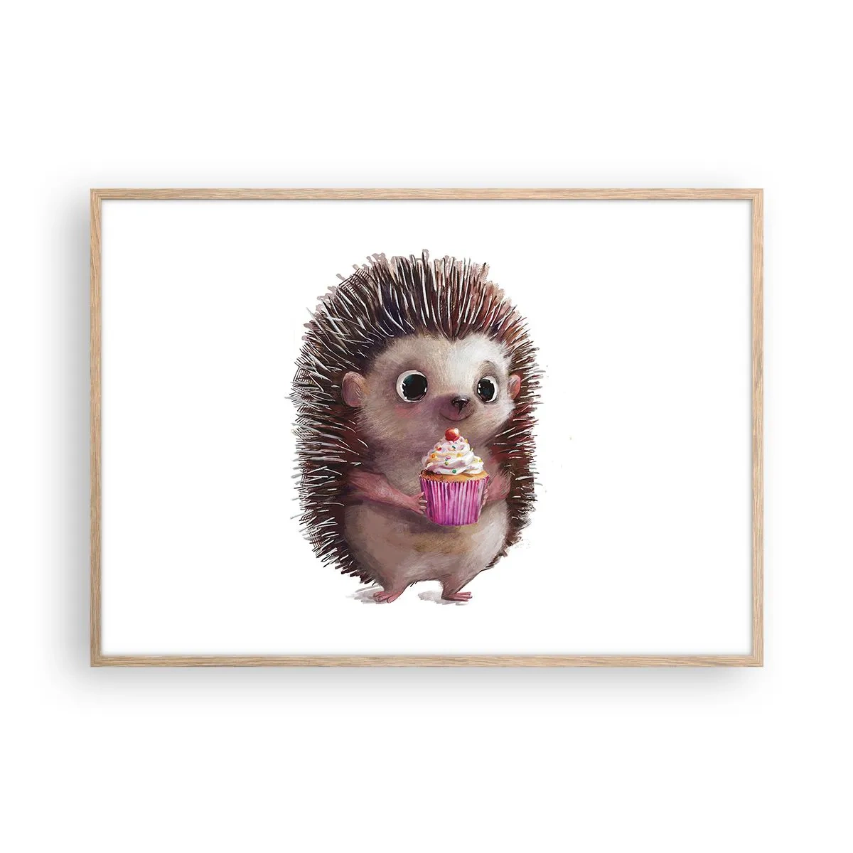 Poster în ramă de stejar deschis - Fiecare zi este o sărbătoare - 100x70 cm