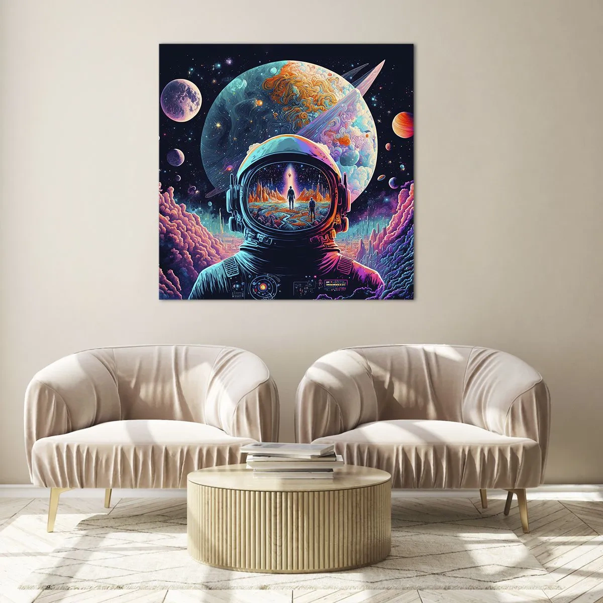 Tablou pe sticlă - Visul nevisat al filozofiilor - 50x50 cm