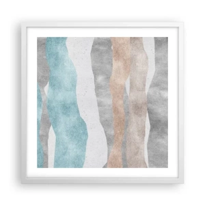 Poster în ramă albă - Studiu de proximitate - 50x50 cm