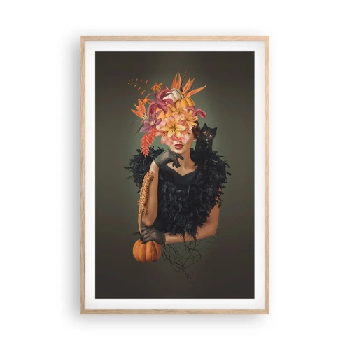 Poster în ramă de stejar deschis - Magia vrăjitoarei - 61x91 cm