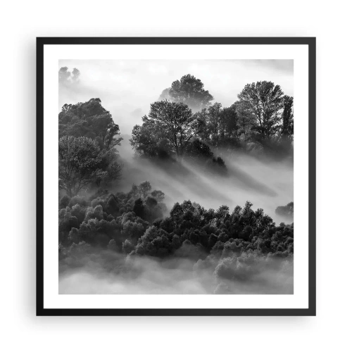 Poster în ramă neagră - Trezindu-se din somn - 60x60 cm