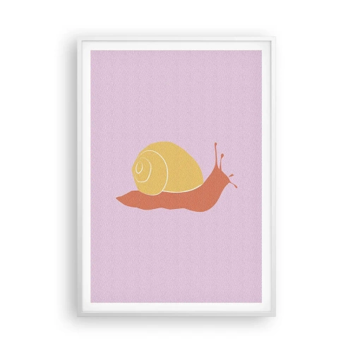 Poster în ramă albă - Nu e nicio grabă - 70x100 cm