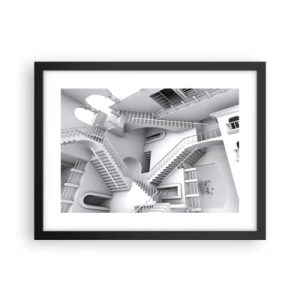 Poster în ramă neagră - Paradoxurile spațiului - 40x30 cm