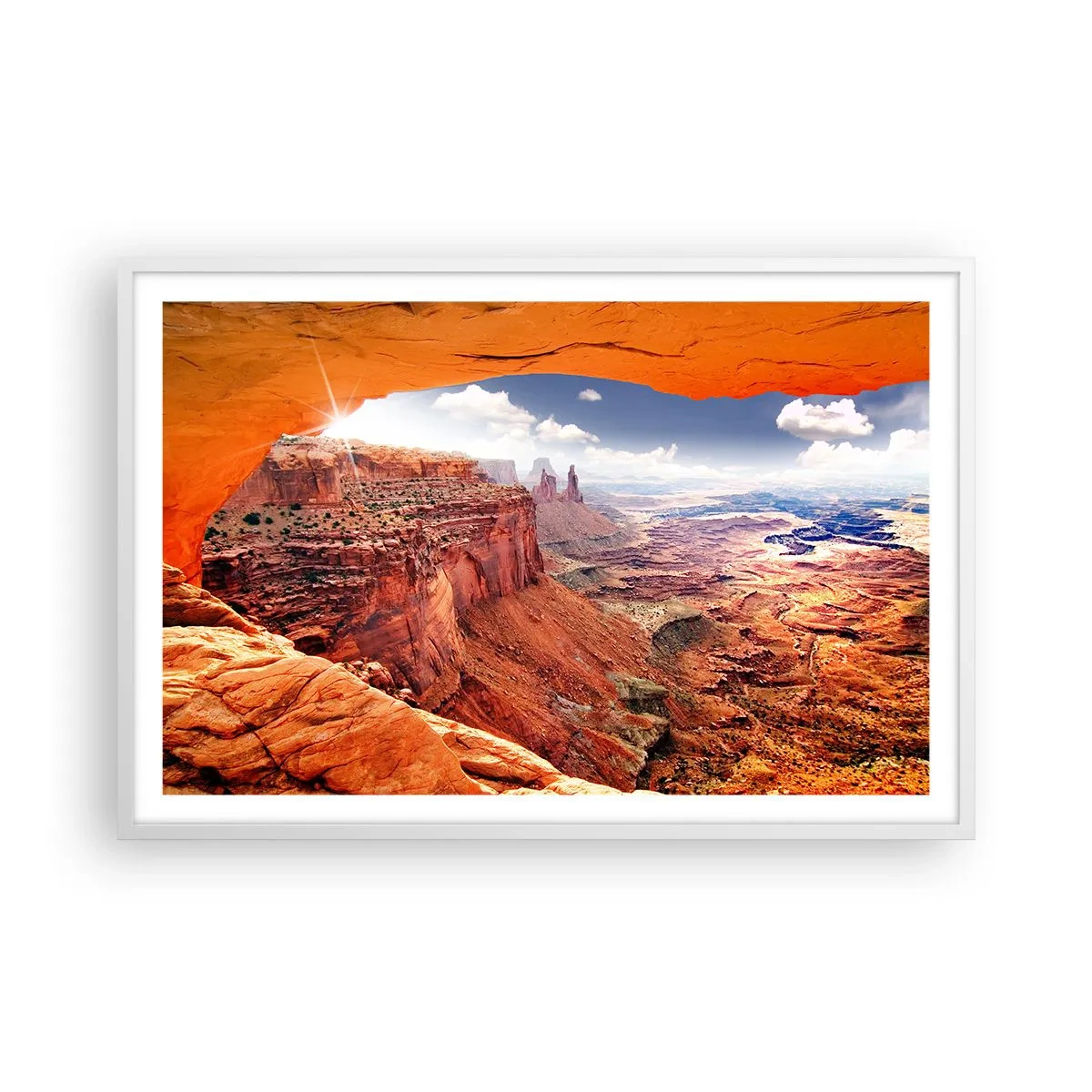 Poster în ramă albă - Sculptat de natura însăși - 91x61 cm