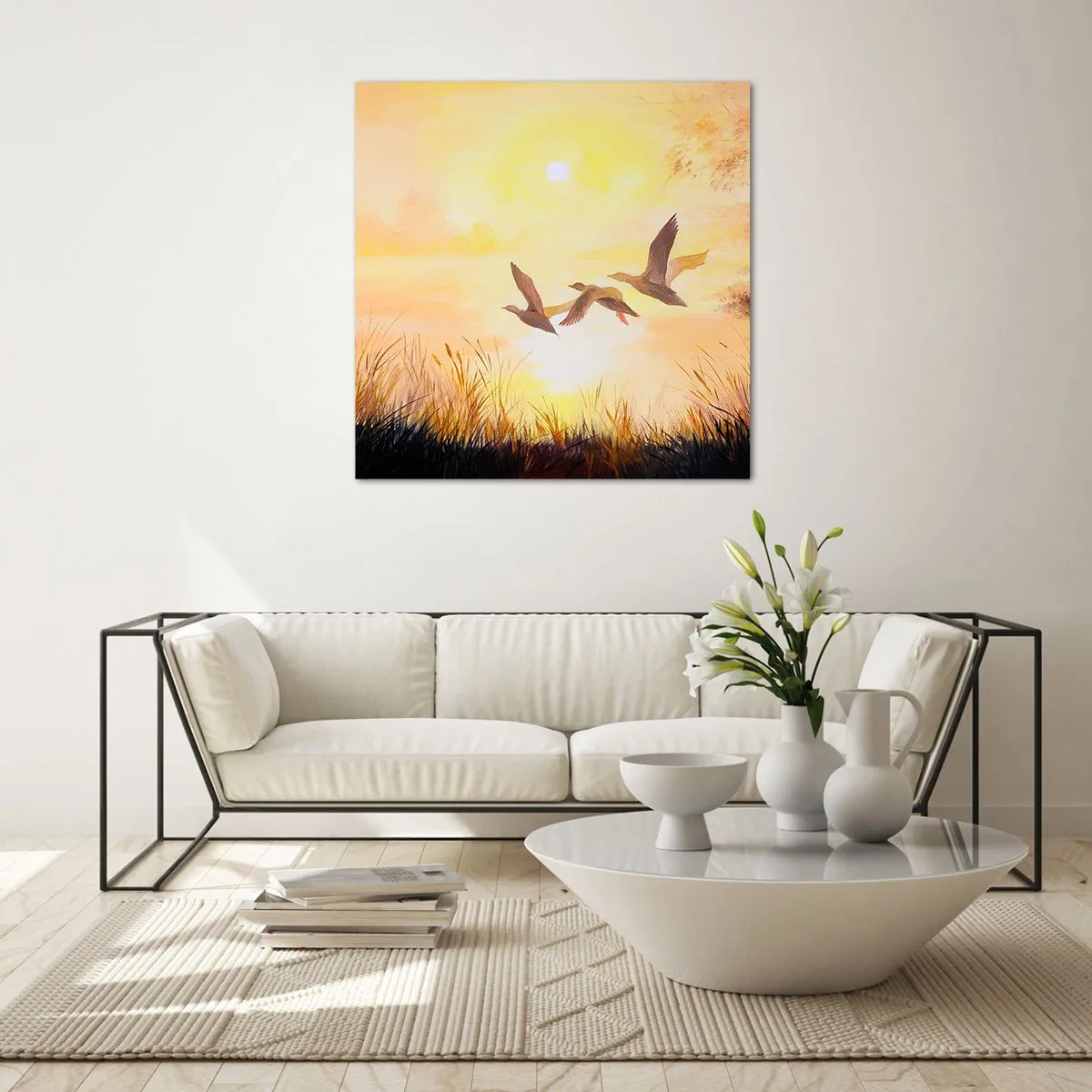 Tablou pe sticlă - Începutul unei lungi călătorii - 60x60 cm