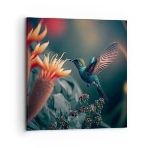 Tablou pe pânză - Viață cu adevărat colorată - 70x70 cm