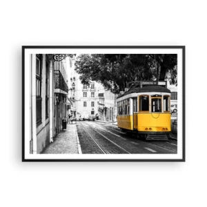 Poster în ramă neagră - Sună fado în fundal - 100x70 cm
