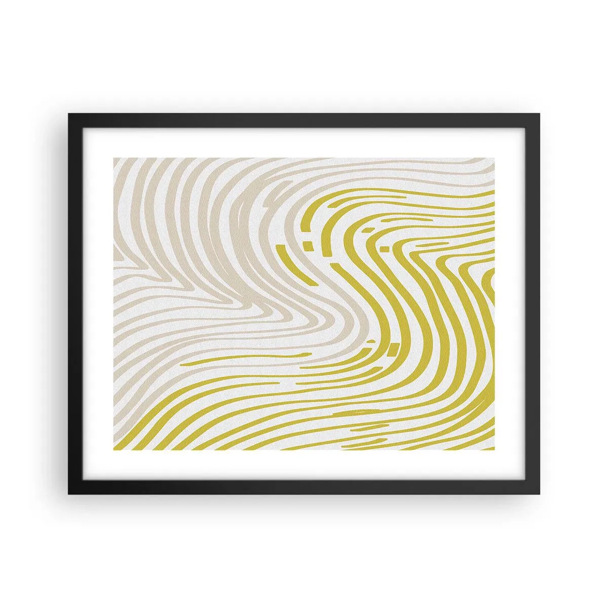 Poster în ramă neagră - Compoziție cu cambrare ușoară - 50x40 cm