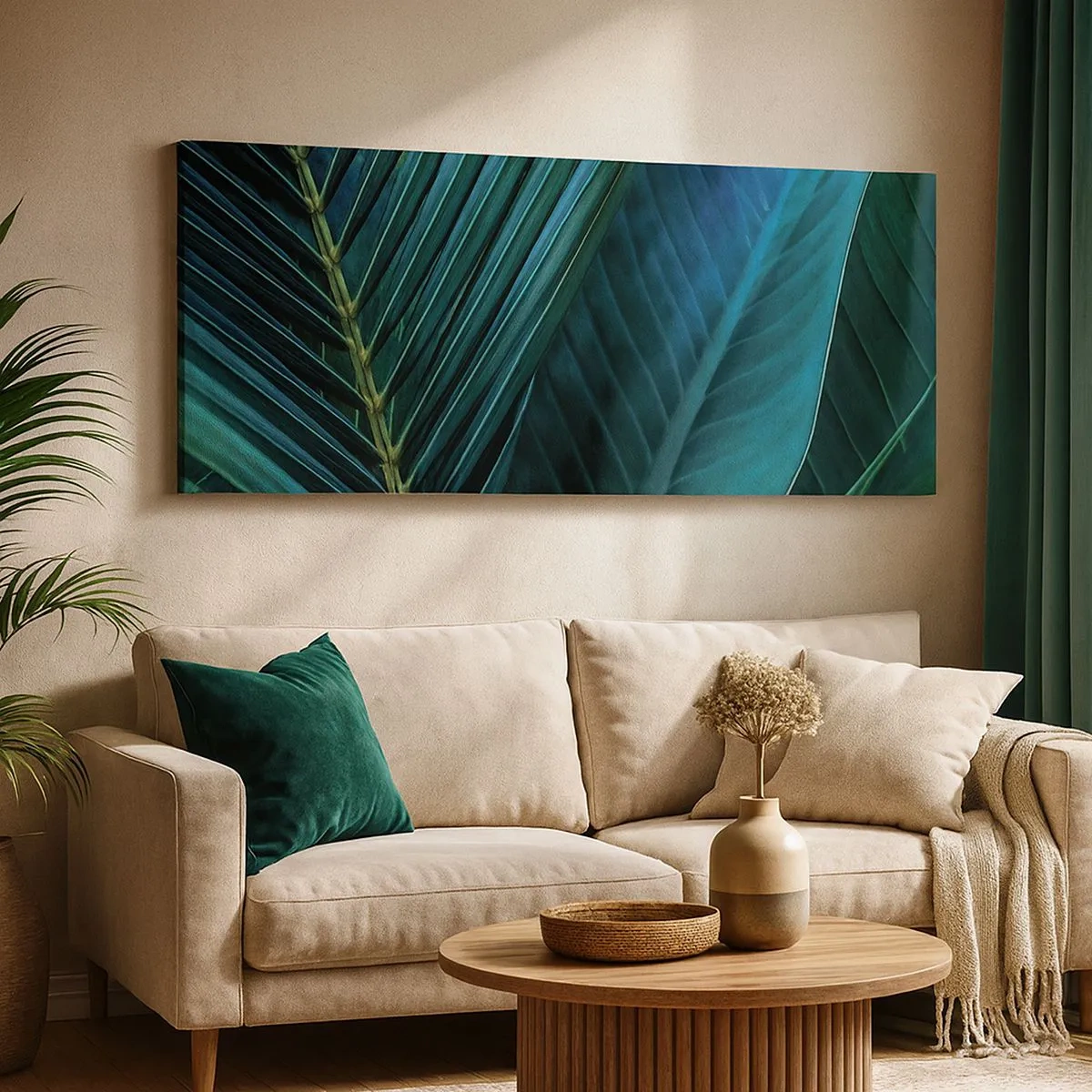 Tablou pe pânză - Anatomia verdelui - 100x40 cm