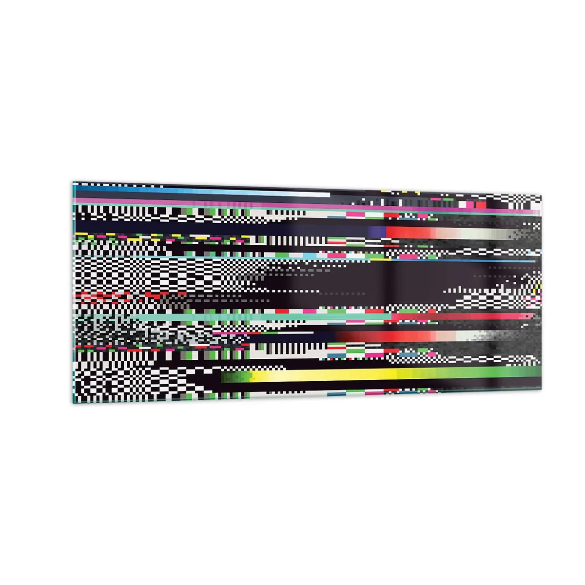 Tablou pe sticlă - Imaginea controlată a realității - 100x40 cm