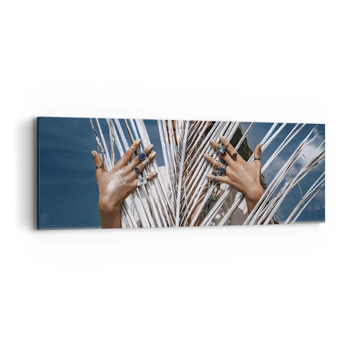 Tablou pe pânză - Prietena șamanului? - 90x30 cm