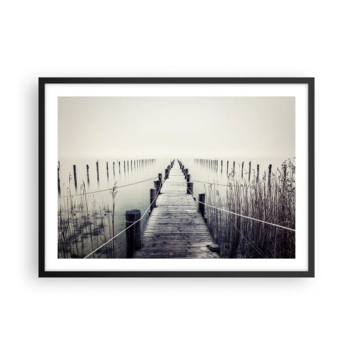 Poster în ramă neagră - Scufundă-te în pace - 70x50 cm