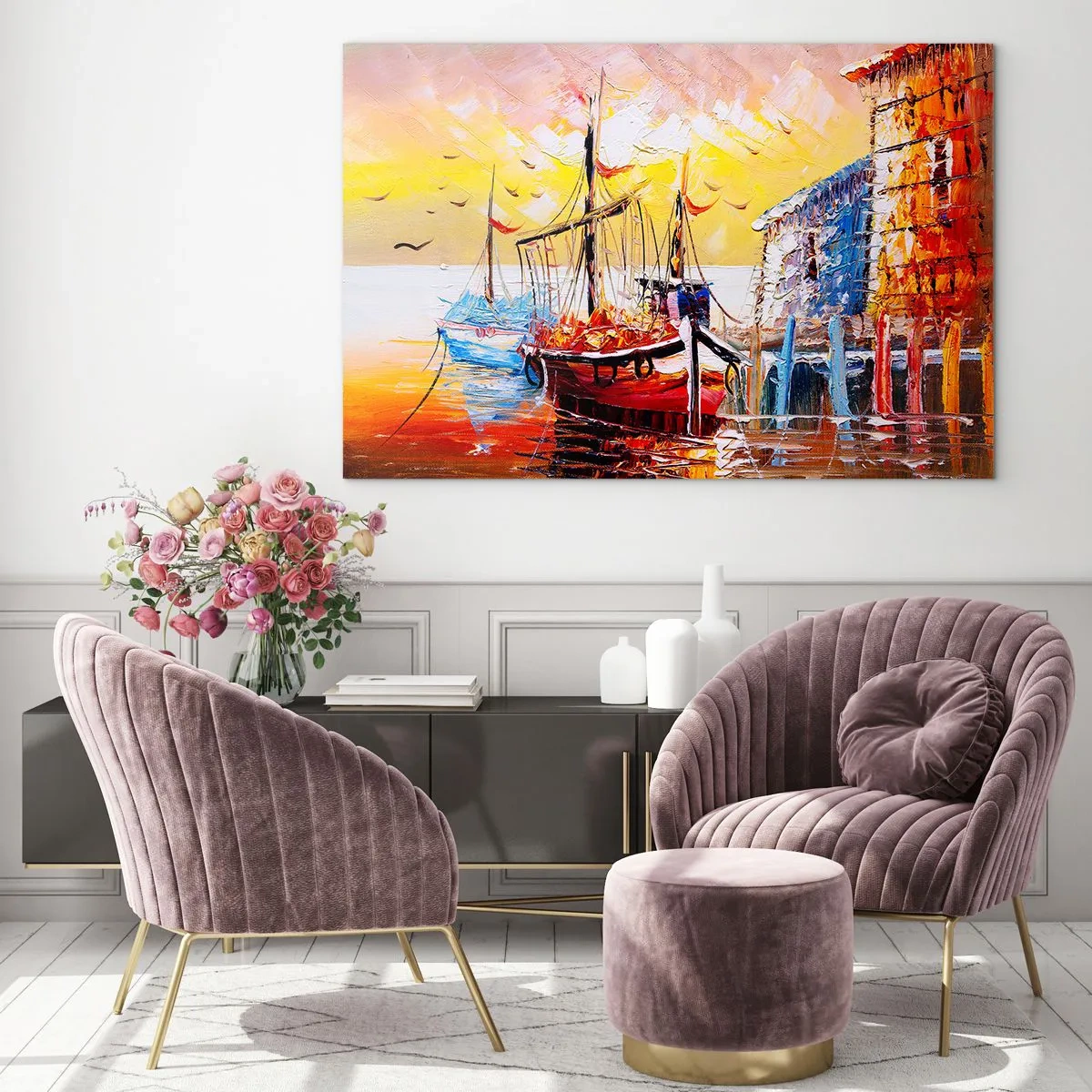 Tablou pe sticlă - Întoarcere fericită - 120x80 cm