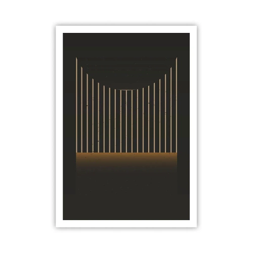 Poster - Explorați întunericul - 70x100 cm