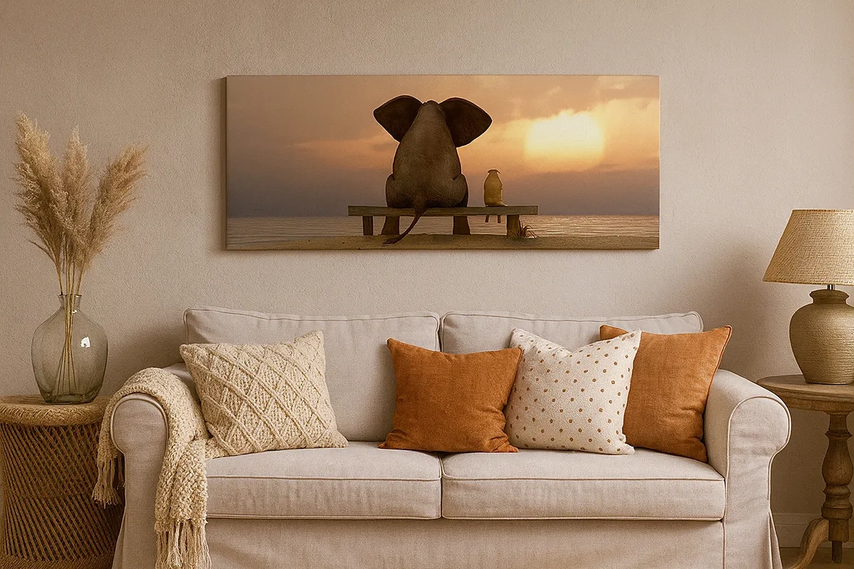 Tablou pe pânză - Este bine să tăcem împreună - 30x30 cm