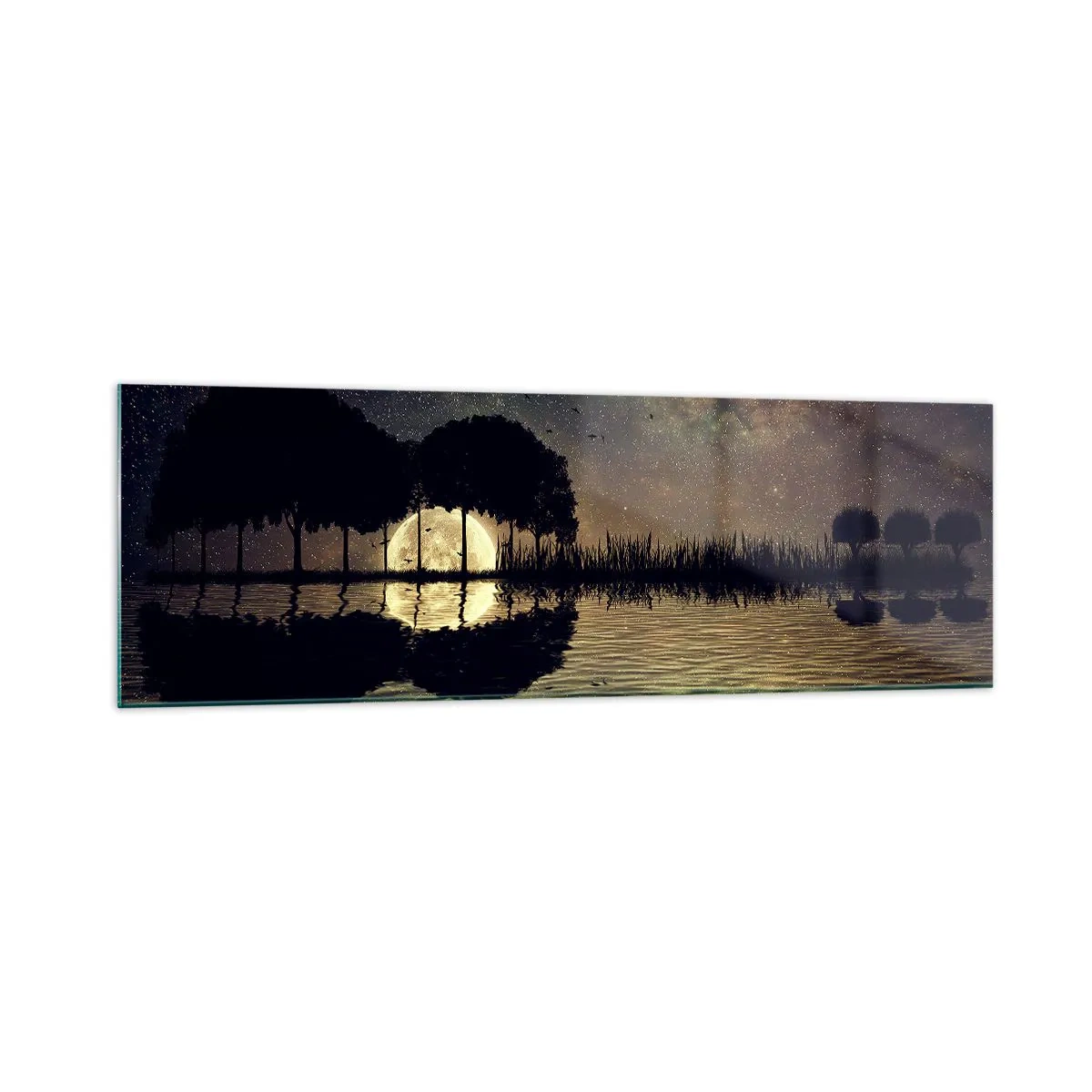 Tablou pe sticlă - O noapte la capătul lumii - 160x50 cm