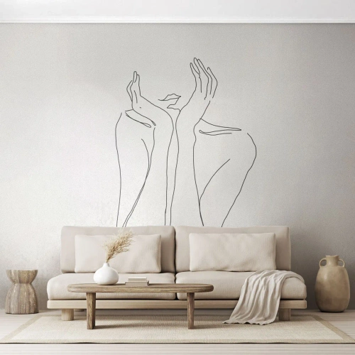 Tapet Premium Canvas - La ce visează fetele - Femeie, Grafică, Bucată - 350x256 cm