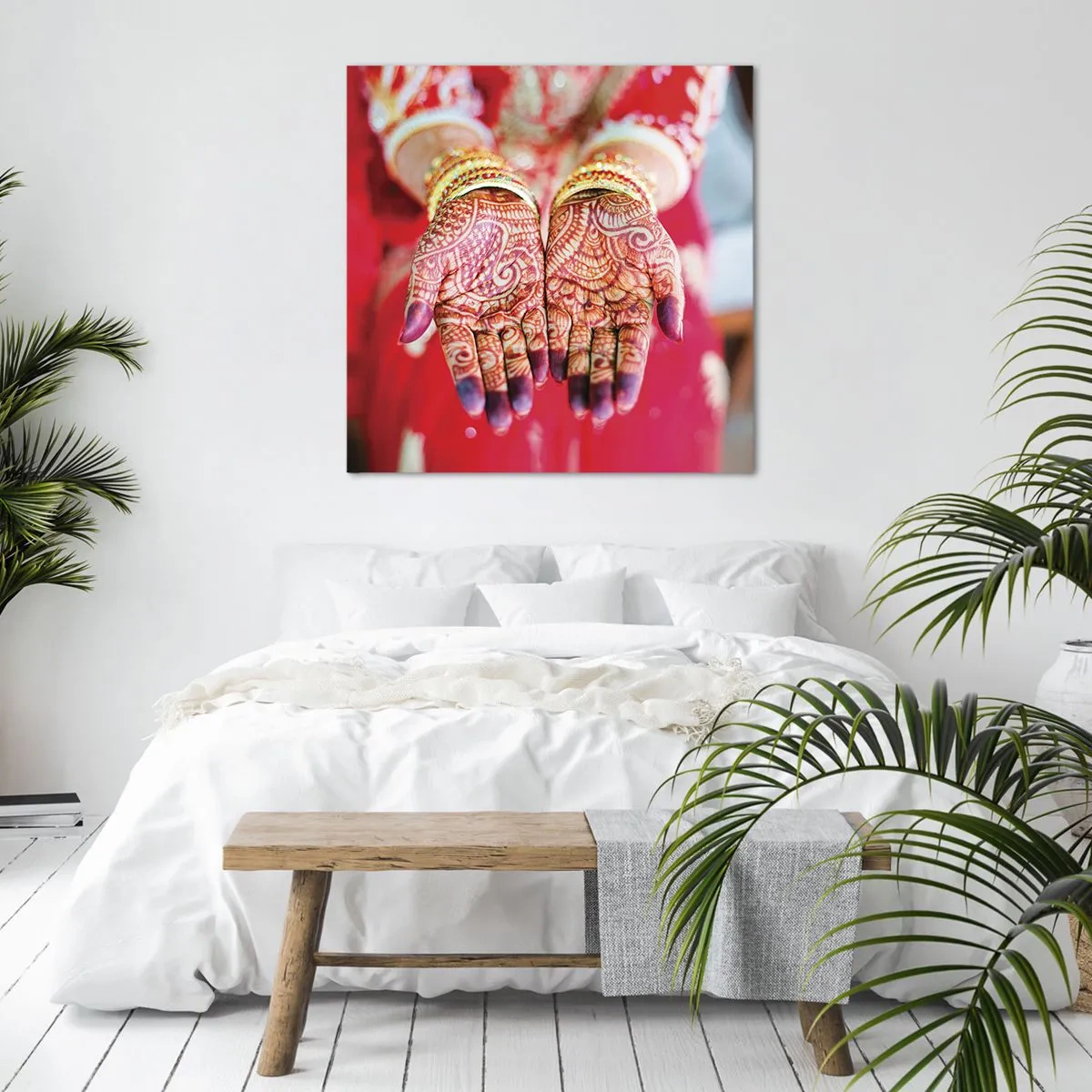 Tablou pe pânză - Gata să prindă fericirea - 40x40 cm