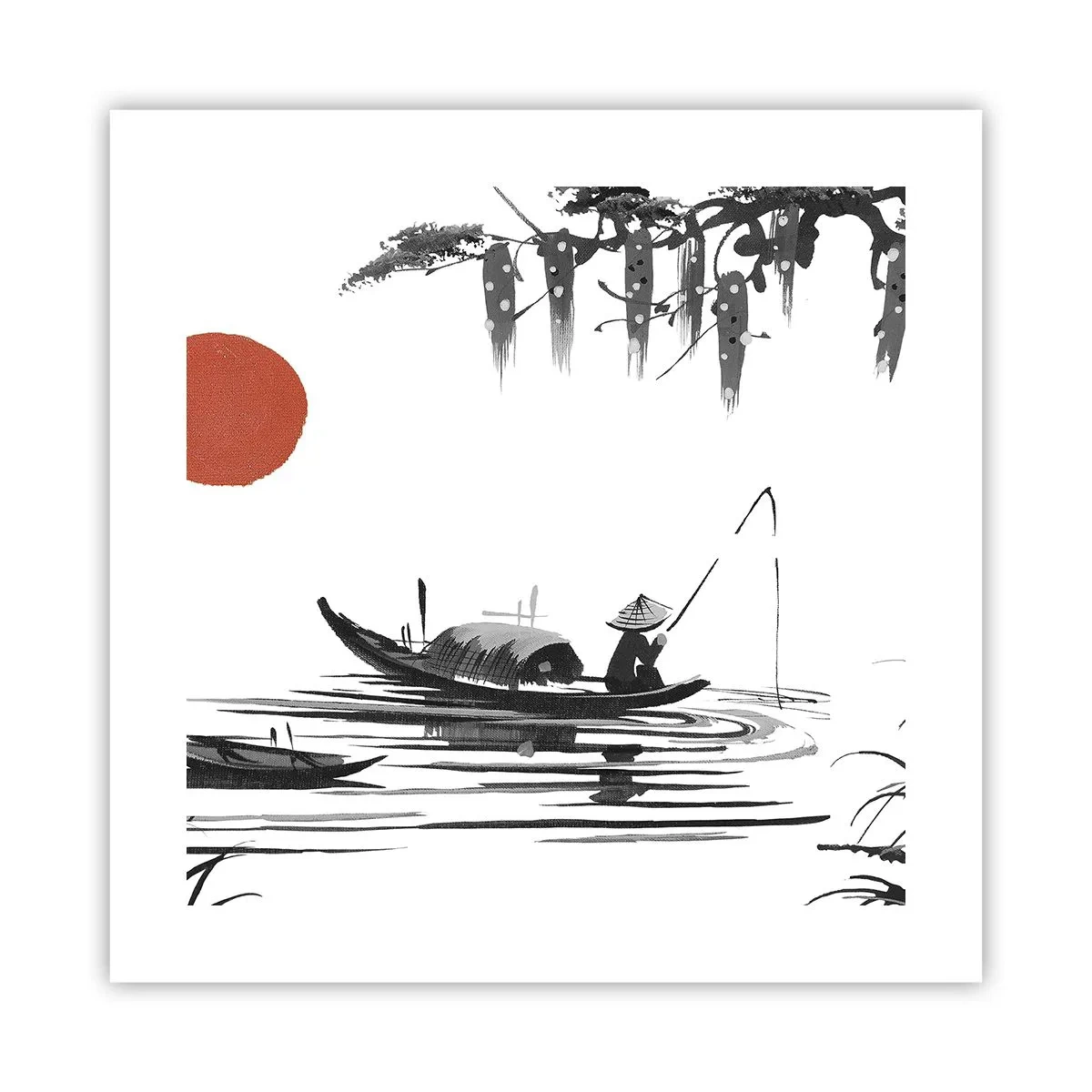 Poster - O după-amiază asiatică - 40x40 cm