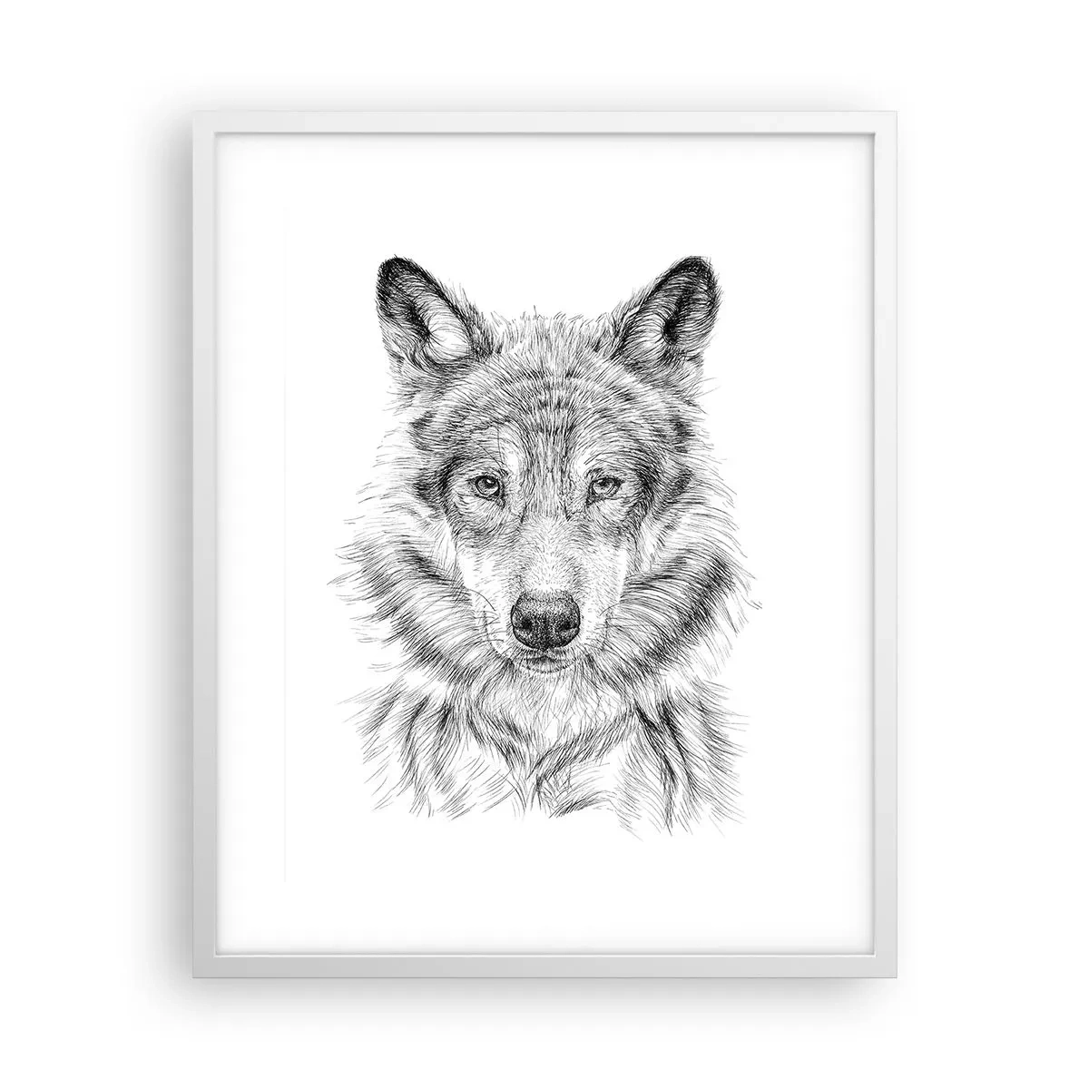 Poster în ramă albă - Un lider înnăscut - 40x50 cm