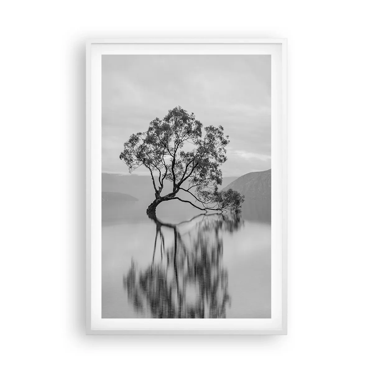 Poster în ramă albă - Există o țară - 61x91 cm