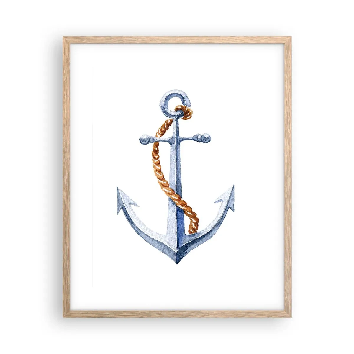 Poster în ramă de stejar deschis - Ahoy aventura! - 40x50 cm