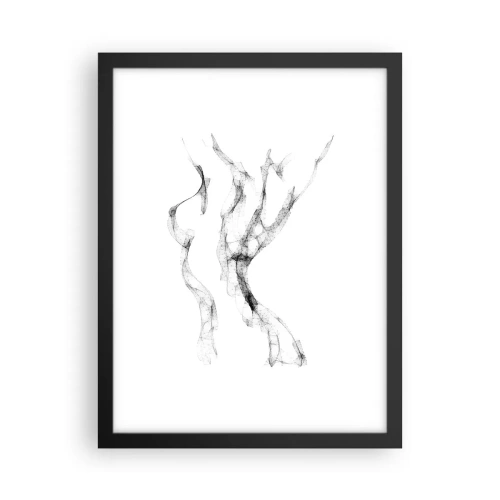 Poster în ramă neagră - Frumoasa și puternică - 30x40 cm