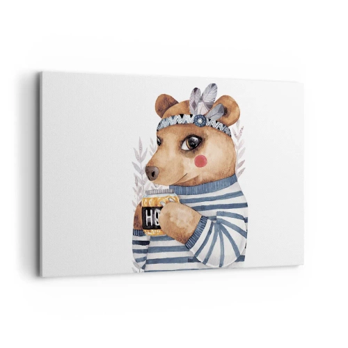 Tablou pe pânză - Ursoaică dulce - 120x80 cm