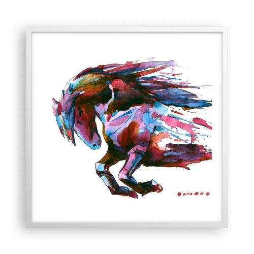 Poster în ramă albă - În exaltare - 60x60 cm