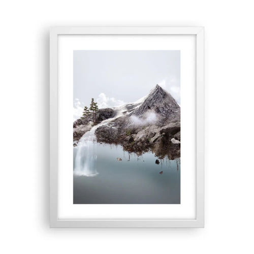 Poster în ramă albă - Prin ochii unui suprarealist - 30x40 cm