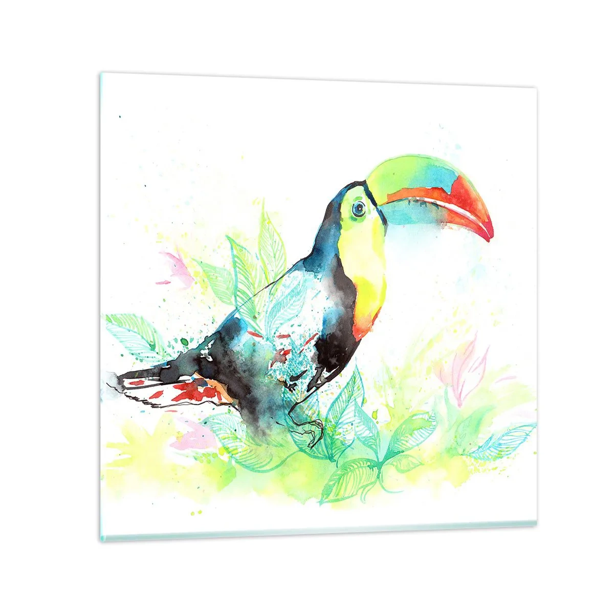 Tablou pe sticlă - Colorată ca America de Sud - 50x50 cm