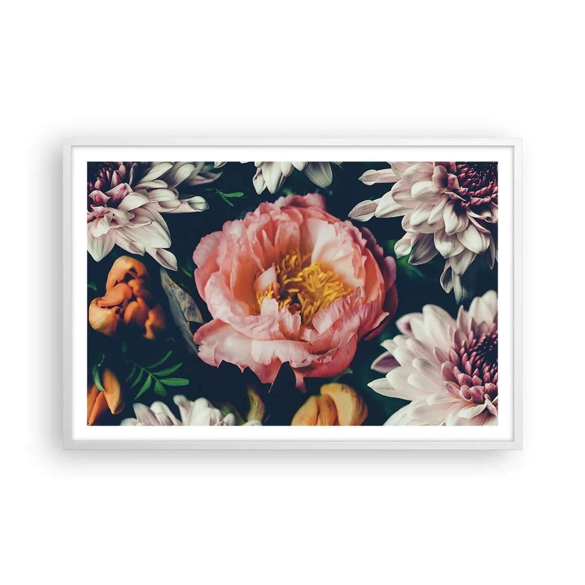 Poster în ramă albă - Cu splendoare barocă - 91x61 cm