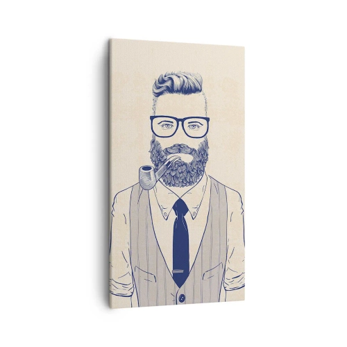 Tablou pe pânză - Vesel, masculin și la modă - 45x80 cm