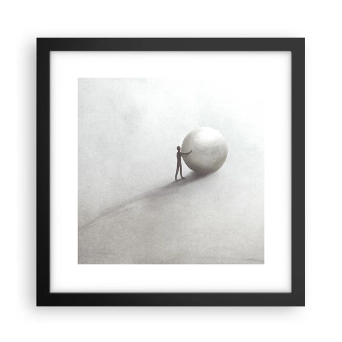 Poster în ramă neagră - Jocul vieții - 30x30 cm