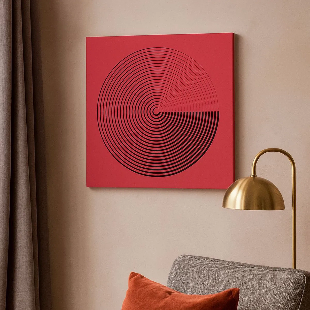 Tablou pe pânză - Mișcare circulară - 30x30 cm