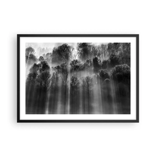 Poster în ramă neagră - În fluxuri de lumină - 70x50 cm