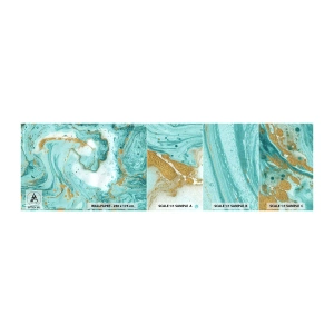 Mostră de Tapet Standard Eco - Sub marele val al perioadei Edo - Abstracția, Bucată, Grafică - 100x30 cm