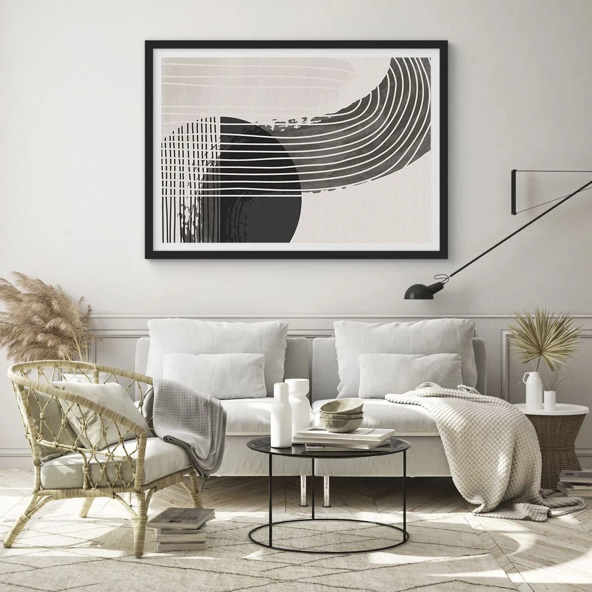 Poster în ramă neagră - Până acolo și înapoi - 91x61 cm