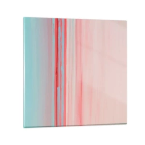 Tablou pe sticlă - Abstracție în zori - 70x70 cm